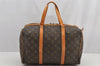 Authentic Louis Vuitton Monogram Sac Souple 35 Hand Boston Bag M41626 LV 5455I