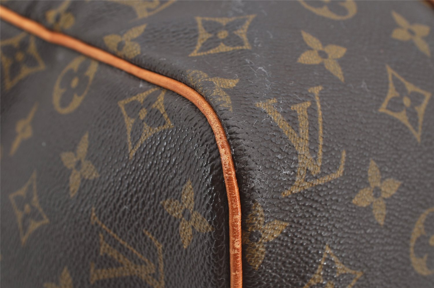Authentic Louis Vuitton Monogram Sac Souple 35 Hand Boston Bag M41626 LV 5455I