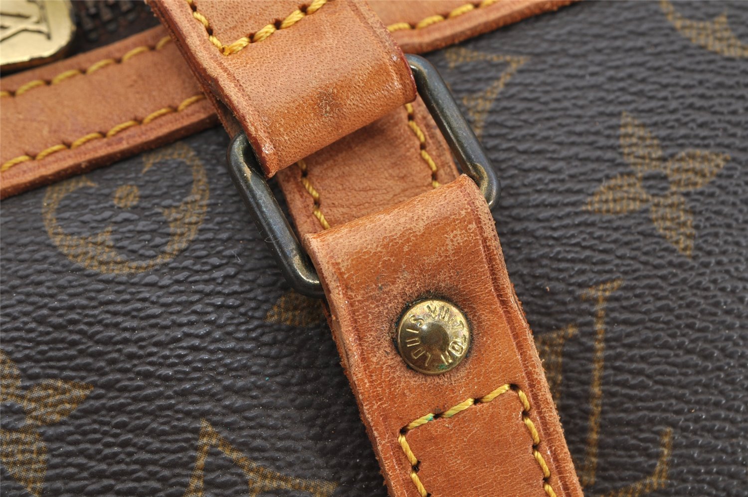 Authentic Louis Vuitton Monogram Sac Souple 35 Hand Boston Bag M41626 LV 5455I