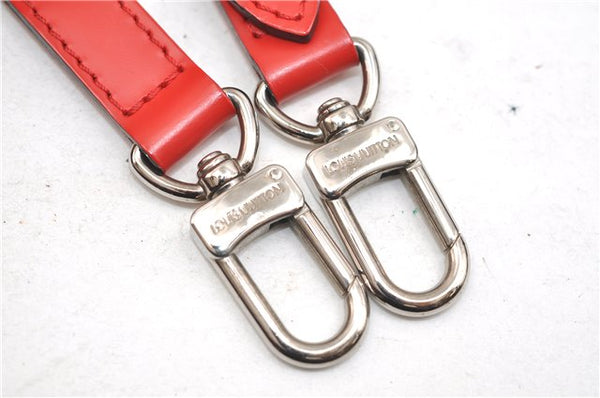 Authentic Louis Vuitton Leather Shoulder Strap Red 40.6-47.2" LV 5457E