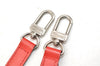 Authentic Louis Vuitton Leather Shoulder Strap Red 40.6-47.2" LV 5457E