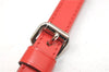 Authentic Louis Vuitton Leather Shoulder Strap Red 40.6-47.2" LV 5457E
