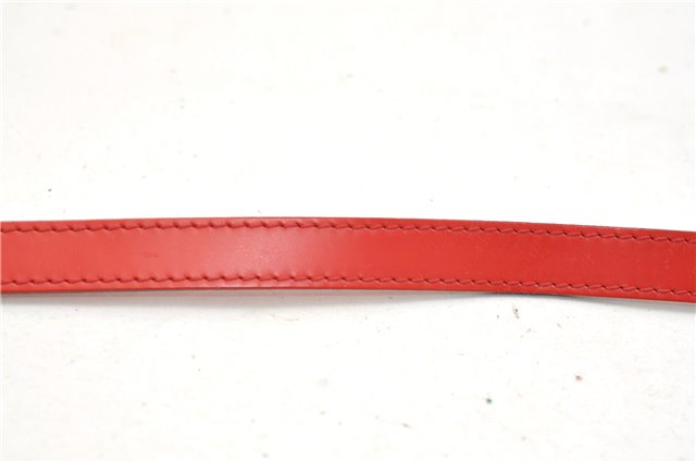 Authentic Louis Vuitton Leather Shoulder Strap Red 40.6-47.2