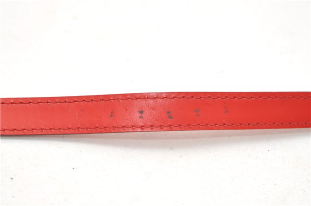 Authentic Louis Vuitton Leather Shoulder Strap Red 40.6-47.2