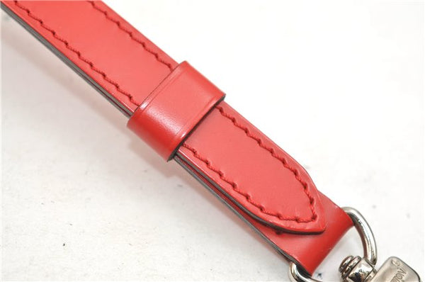 Authentic Louis Vuitton Leather Shoulder Strap Red 40.6-47.2" LV 5457E