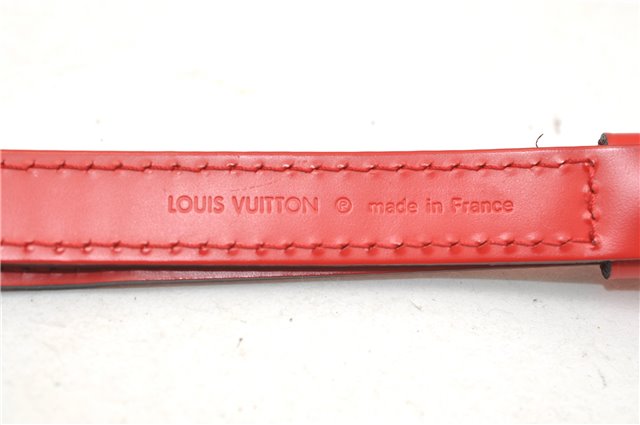 Authentic Louis Vuitton Leather Shoulder Strap Red 40.6-47.2