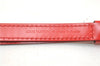 Authentic Louis Vuitton Leather Shoulder Strap Red 40.6-47.2" LV 5457E