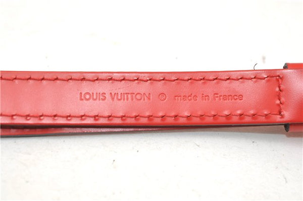 Authentic Louis Vuitton Leather Shoulder Strap Red 40.6-47.2" LV 5457E