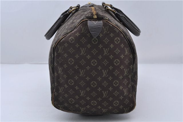 Auth LOUIS VUITTON Monogram Mini Lin Speedy 30 Hand Bag Brown M95224 LV 5458C