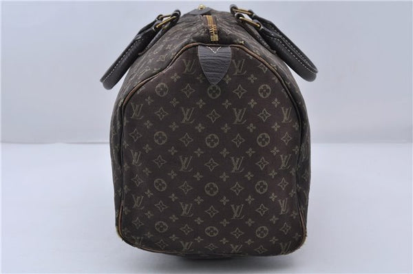 Auth LOUIS VUITTON Monogram Mini Lin Speedy 30 Hand Bag Brown M95224 LV 5458C