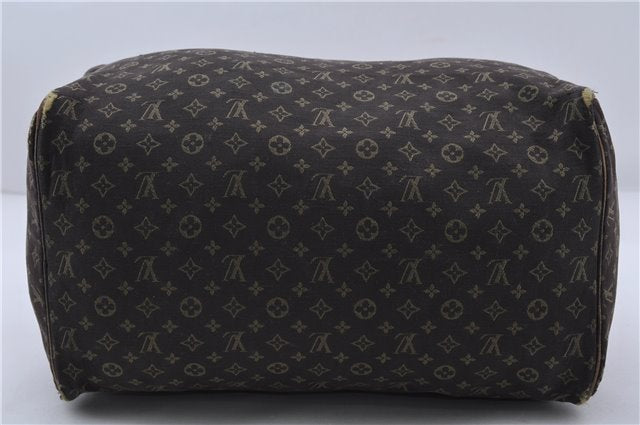 Auth LOUIS VUITTON Monogram Mini Lin Speedy 30 Hand Bag Brown M95224 LV 5458C