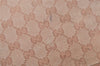 Authentic GUCCI GG Crystal Abbey Shoulder Tote Bag PVC Leather 130736 Pink 5458I
