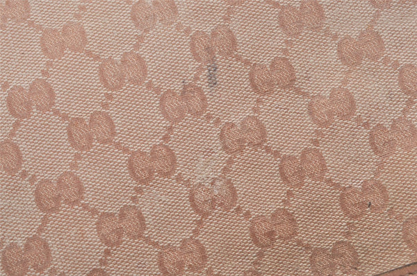 Authentic GUCCI GG Crystal Abbey Shoulder Tote Bag PVC Leather 130736 Pink 5458I