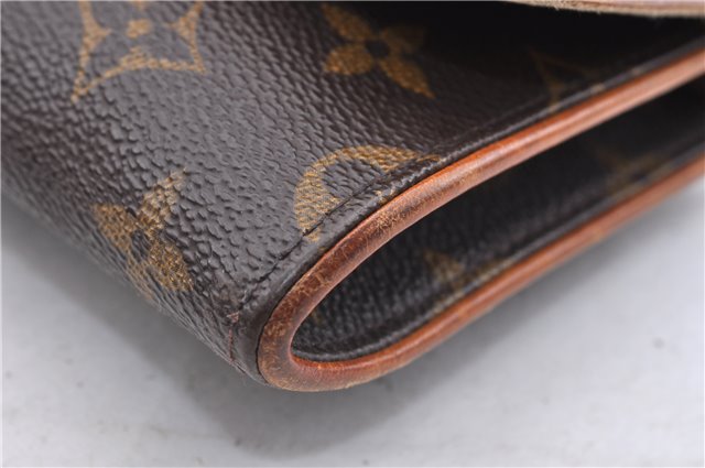 Auth LOUIS VUITTON Monogram Pochette Twin GM Shoulder Pouch M51852 LV Junk 5460C
