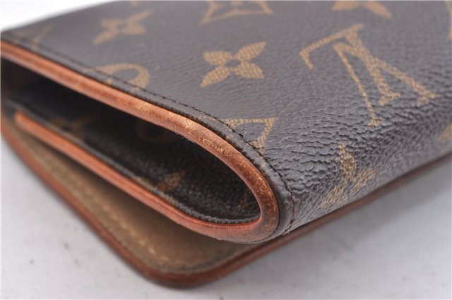 Auth LOUIS VUITTON Monogram Pochette Twin GM Shoulder Pouch M51852 LV Junk 5460C