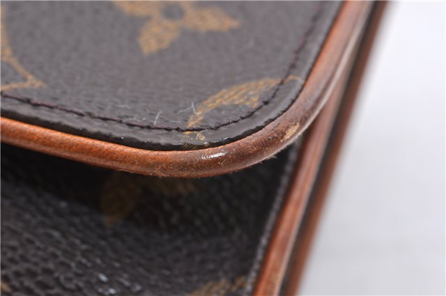 Auth LOUIS VUITTON Monogram Pochette Twin GM Shoulder Pouch M51852 LV Junk 5460C