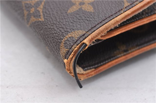 Auth LOUIS VUITTON Monogram Pochette Twin GM Shoulder Pouch M51852 LV Junk 5460C