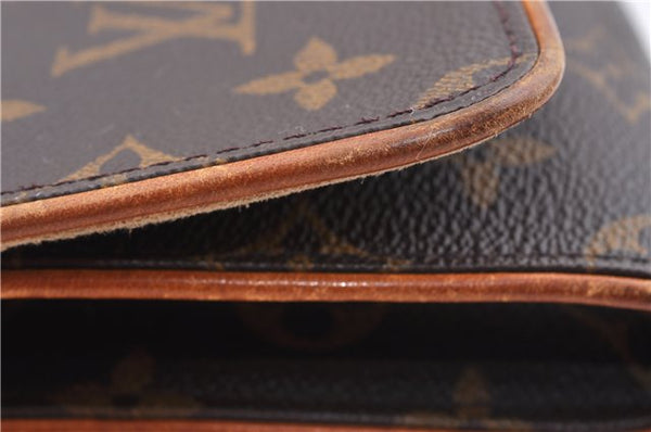 Auth LOUIS VUITTON Monogram Pochette Twin GM Shoulder Pouch M51852 LV Junk 5460C