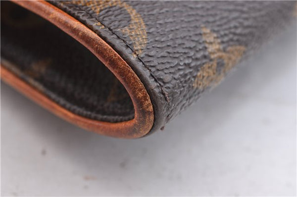 Auth LOUIS VUITTON Monogram Pochette Twin GM Shoulder Pouch M51852 LV Junk 5460C