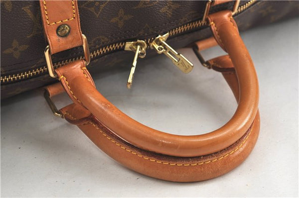 Authentic Louis Vuitton Monogram Keepall 55 Travel Boston Bag M41424 LV 5460D