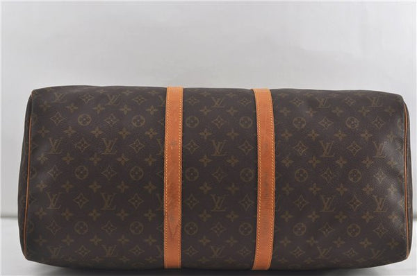 Authentic Louis Vuitton Monogram Keepall 55 Travel Boston Bag M41424 LV 5460D