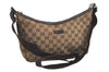 Authentic GUCCI Shoulder Cross Body Bag GG Canvas Leather 35098 Brown 5460I