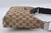Authentic GUCCI Shoulder Cross Body Bag GG Canvas Leather 35098 Brown 5460I