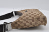 Authentic GUCCI Shoulder Cross Body Bag GG Canvas Leather 35098 Brown 5460I