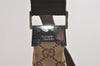 Authentic GUCCI Shoulder Cross Body Bag GG Canvas Leather 35098 Brown 5460I