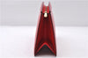 Authentic LOUIS VUITTON Epi Trousse Crete Clutch Bag Red LV 5461C
