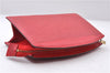 Authentic LOUIS VUITTON Epi Trousse Crete Clutch Bag Red LV 5461C