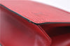 Authentic LOUIS VUITTON Epi Trousse Crete Clutch Bag Red LV 5461C