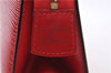 Authentic LOUIS VUITTON Epi Trousse Crete Clutch Bag Red LV 5461C