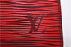 Authentic LOUIS VUITTON Epi Trousse Crete Clutch Bag Red LV 5461C