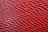Authentic LOUIS VUITTON Epi Trousse Crete Clutch Bag Red LV 5461C