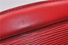 Authentic LOUIS VUITTON Epi Trousse Crete Clutch Bag Red LV 5461C
