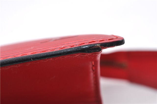Authentic LOUIS VUITTON Epi Trousse Crete Clutch Bag Red LV 5461C