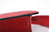 Authentic LOUIS VUITTON Epi Trousse Crete Clutch Bag Red LV 5461C