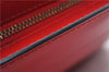 Authentic LOUIS VUITTON Epi Trousse Crete Clutch Bag Red LV 5461C