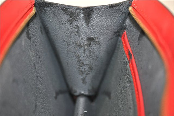 Authentic LOUIS VUITTON Epi Trousse Crete Clutch Bag Red LV 5461C