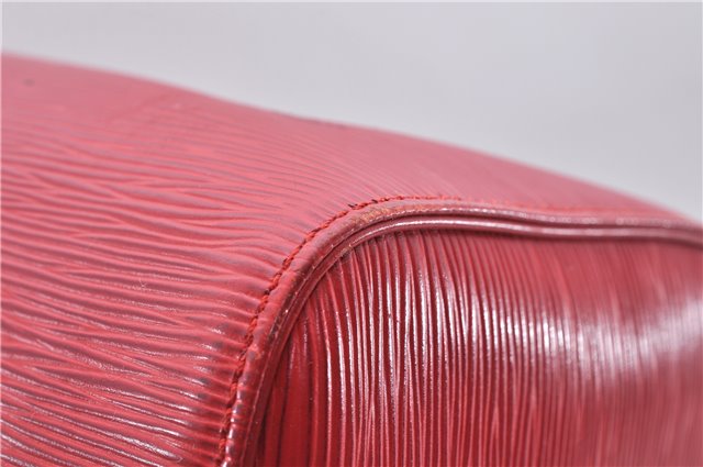 Authentic Louis Vuitton Epi Speedy 30 Hand Boston Bag Red M43007 LV 5461D