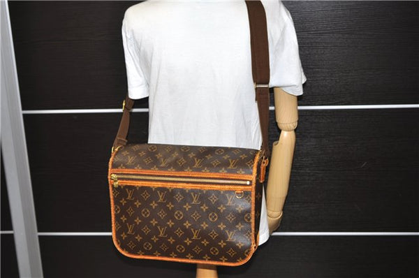 Auth LOUIS VUITTON Monogram Messenger Bosphore GM Shoulder Bag M40105 LV 5463C