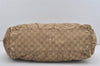 Authentic GUCCI Vintage Abbey Hand Tote Bag GG Canvas Leather 189931 Beige 5463I