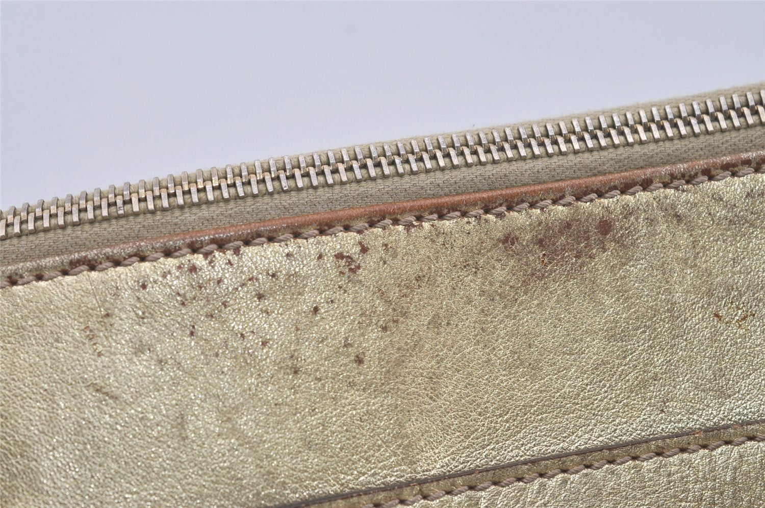 Authentic GUCCI Vintage Abbey Hand Tote Bag GG Canvas Leather 189931 Beige 5463I