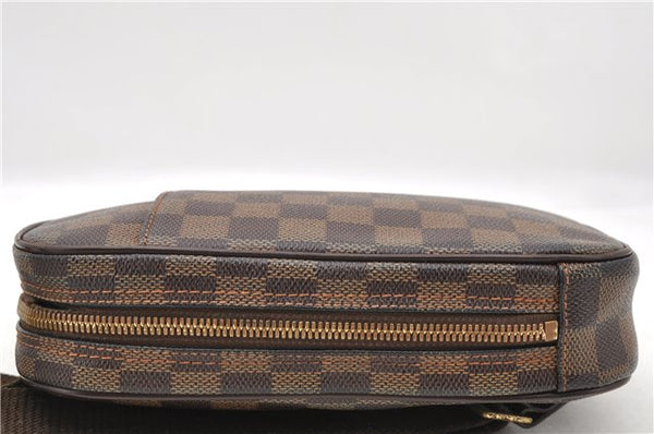 Auth LOUIS VUITTON Damier Pochette Gange Special Order Body Bag M48048 LV 5464C