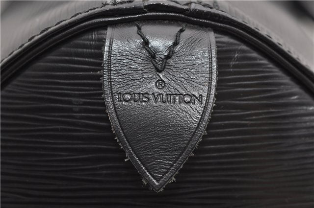 Authentic Louis Vuitton Epi Speedy 35 Hand Boston Bag Black M42992 LV 5465D