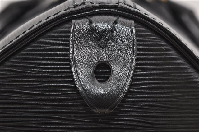 Authentic Louis Vuitton Epi Speedy 35 Hand Boston Bag Black M42992 LV 5465D