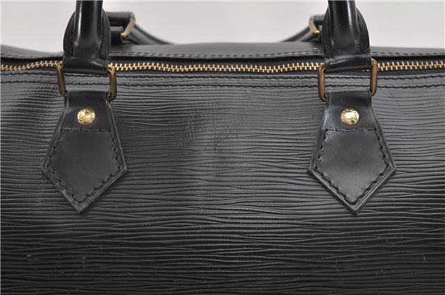 Authentic Louis Vuitton Epi Speedy 35 Hand Boston Bag Black M42992 LV 5465D