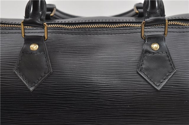 Authentic Louis Vuitton Epi Speedy 35 Hand Boston Bag Black M42992 LV 5465D