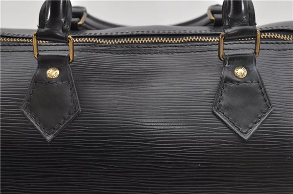 Authentic Louis Vuitton Epi Speedy 35 Hand Boston Bag Black M42992 LV 5465D